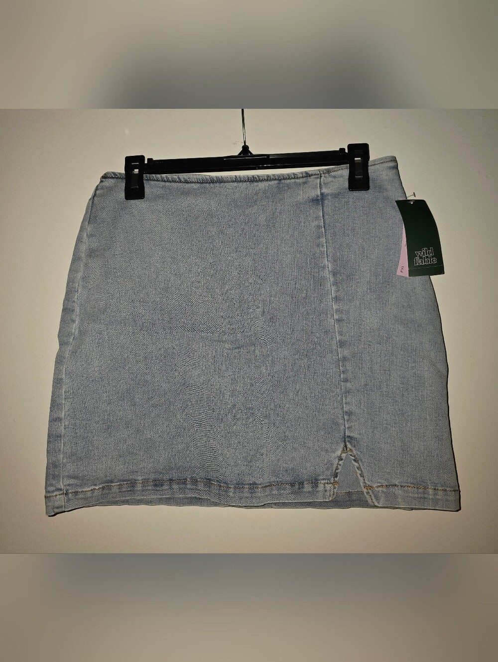 Light Blue Denim Mini Skirt - Wild Fable